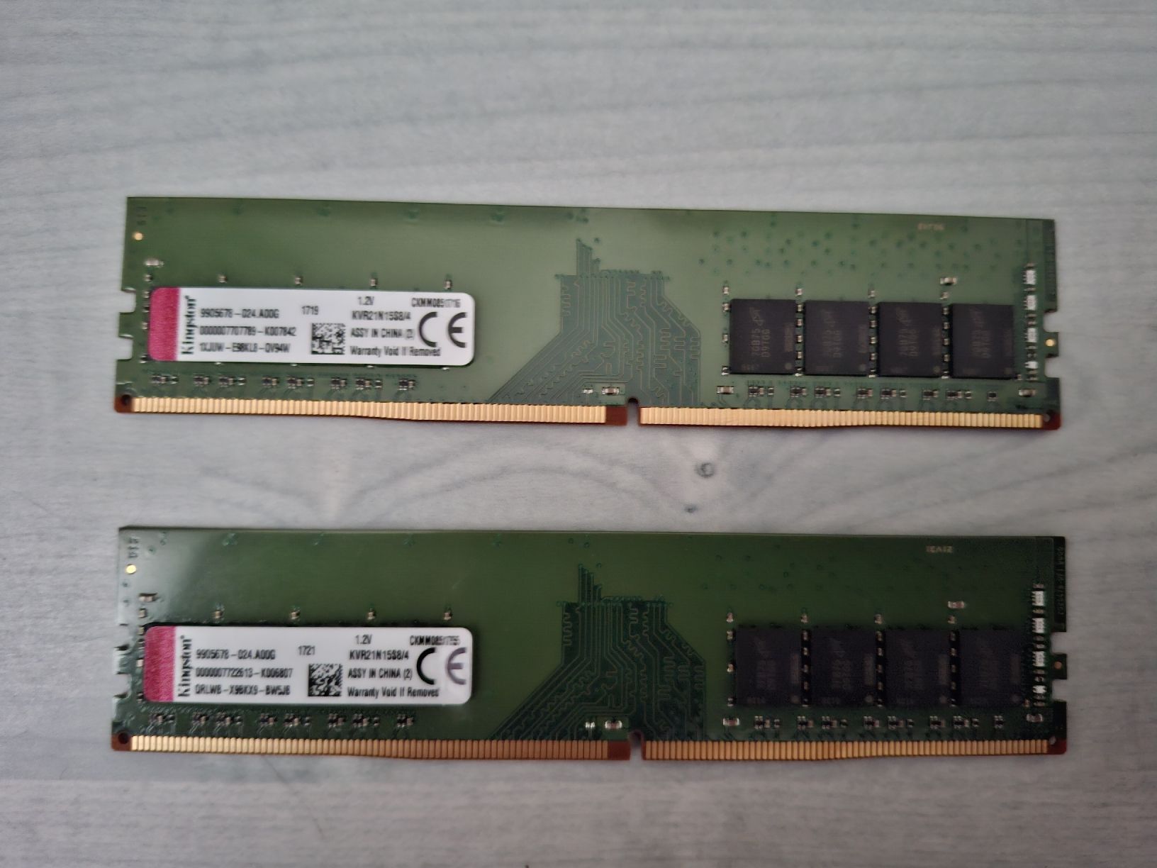 Kingston Memory / RAM: Kingston RAM Module 8GB DDR4 2 Stück  – Gebraucht aus Luzern von wvg_lt6m
