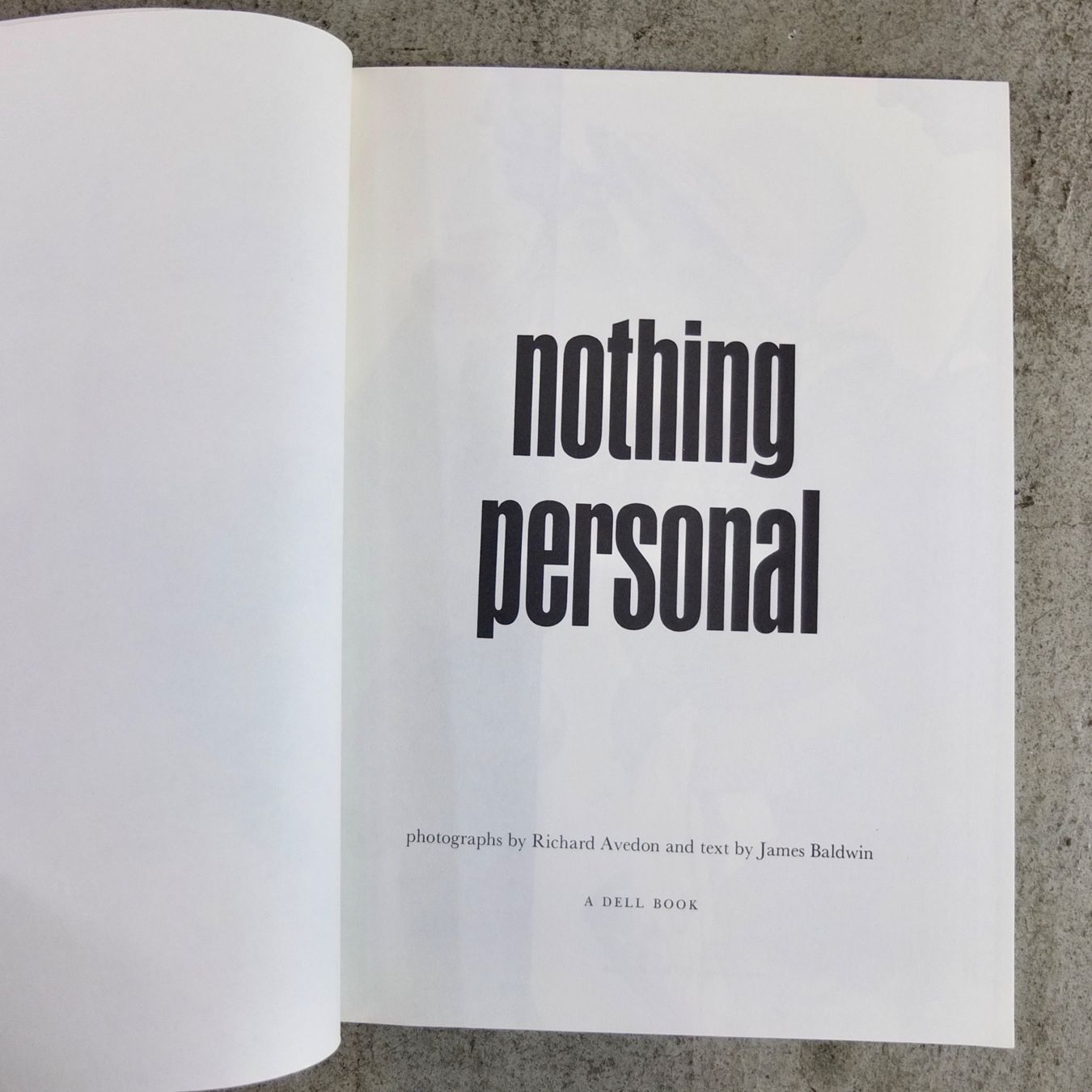 Libri: Avedon & Baldwin, Nothing Personal (Dell), 1965 – Usato da Basel venduto da Brocki-auf-dem-Wolf 2
