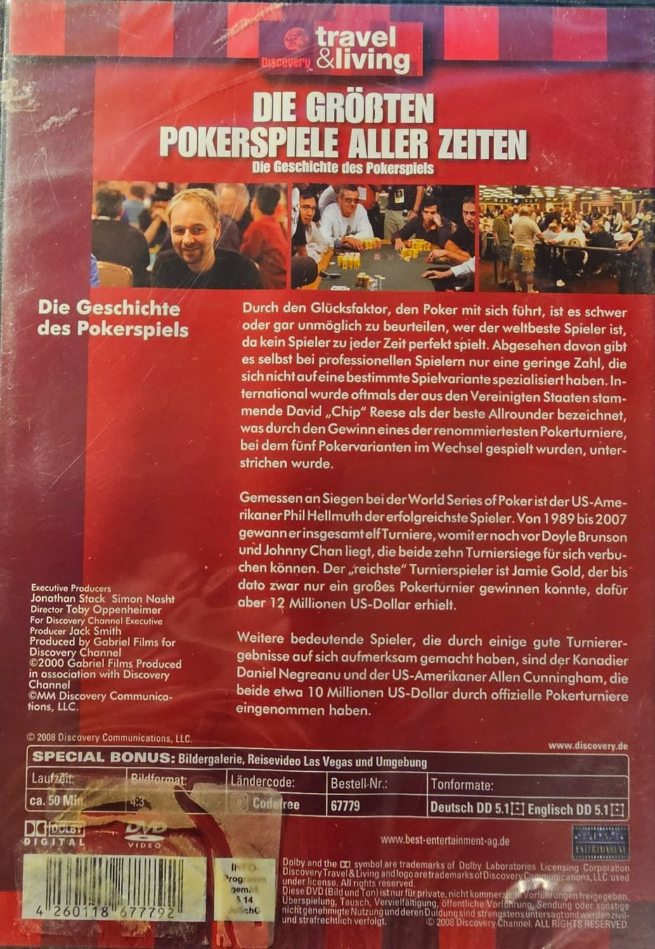 Tous les DVDs: Die grössten Pokerspiele aller Zeiten – Neuf avec emballage d'origine à Wahlen b. Laufen par Cg10 1