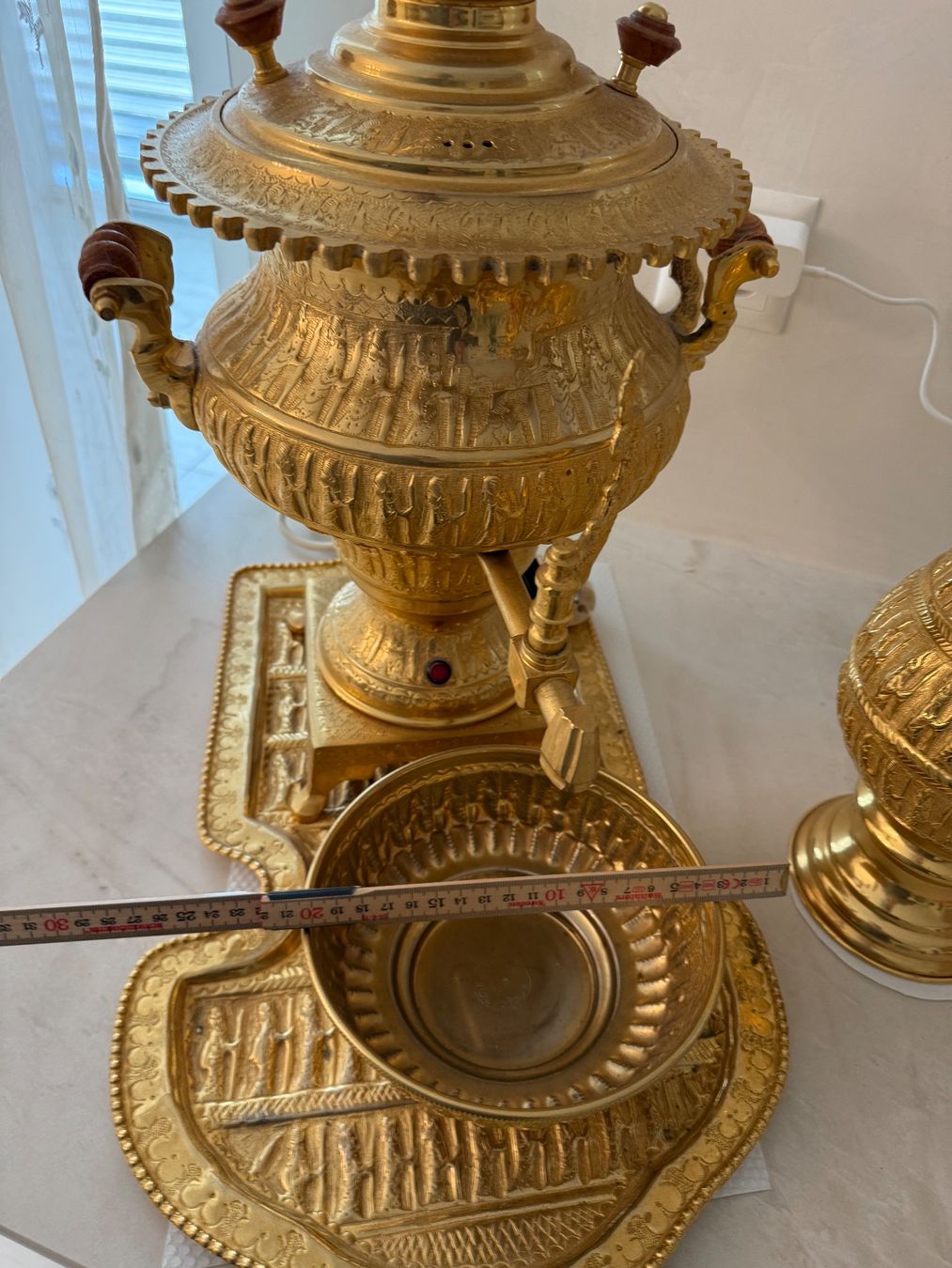 Teiere: Goldener Samowar Teekocher Set Vintage – Usato da Abtwil SG venduto da akbones 8