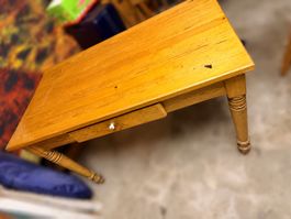 Esstisch Kiefer Massiv mit Schublade Vintage Zustand