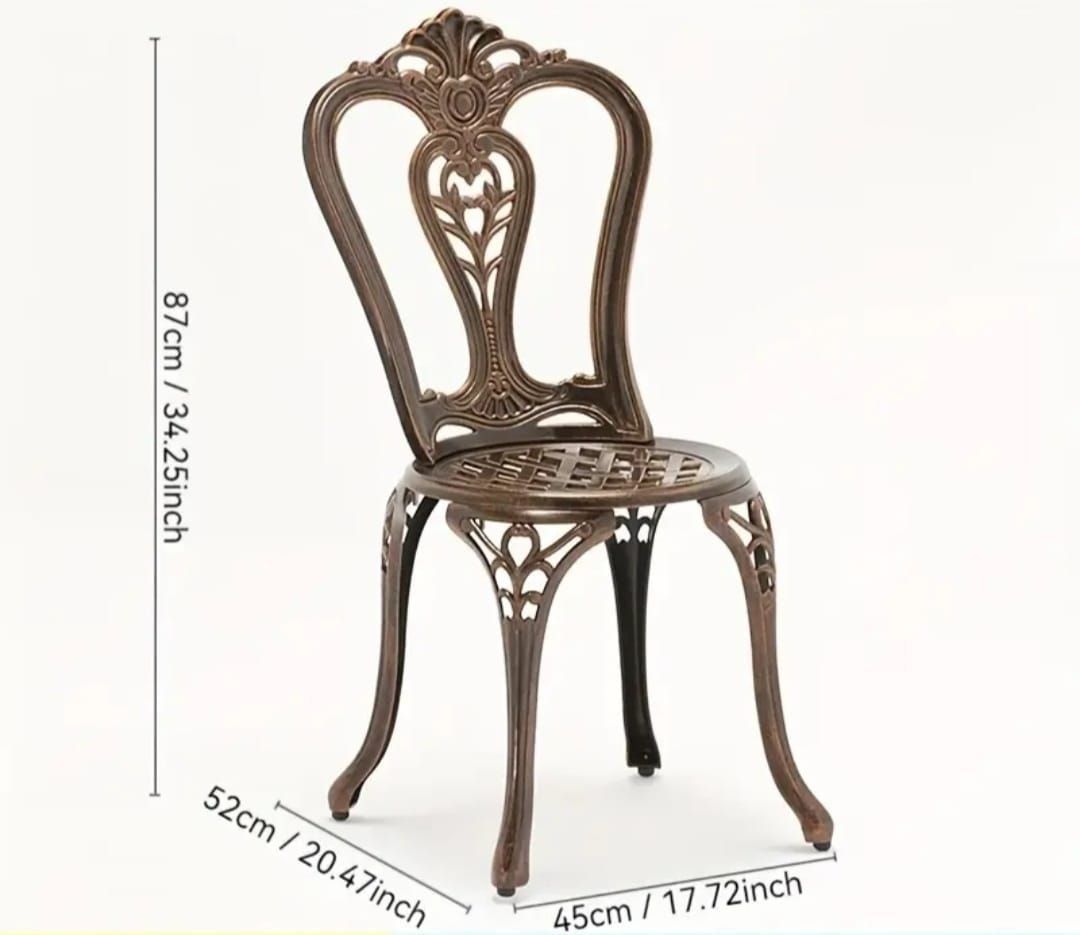 Set di tavolo e panche: 3-teiliges Bistro-Set für Terrasse oder Garten – Nuovo e nell'imballaggio originale da Hohenrain venduto da cars77 4