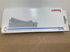 Märklin H0 Weiche rechts 24612 188,3 mm, R2, 24,3 Grad
