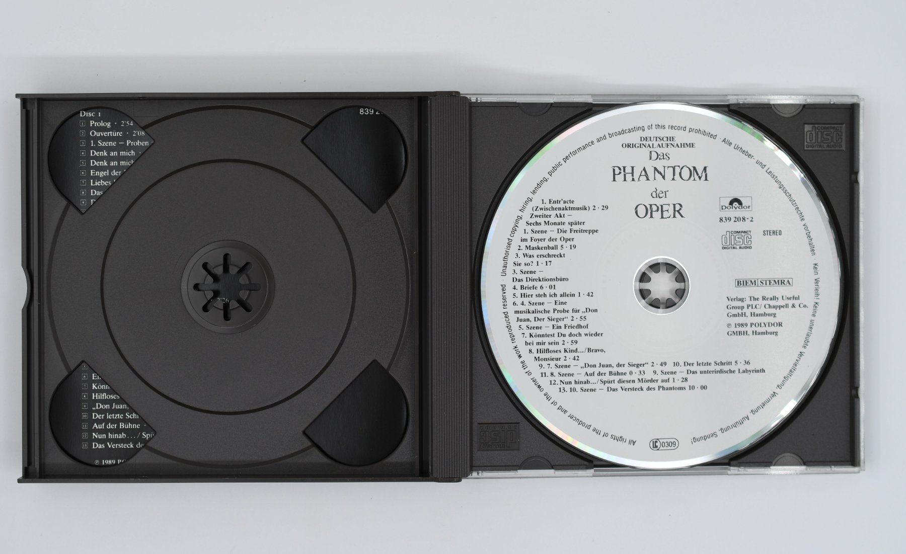 CD: Das Phantom der Oper - CD - Deutsche Originalaufnahme – Usato da Dürnten venduto da pema28 2