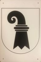 Kanton Basel Stadt Blechschild Rhein Läckerli Larve Räppli