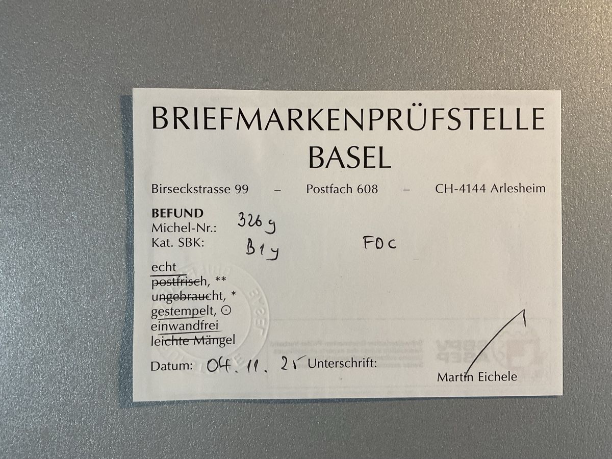 Tutti i francobolli: Tellskapelle FDC – Usato da Steinhausen venduto da Leo.1957 1