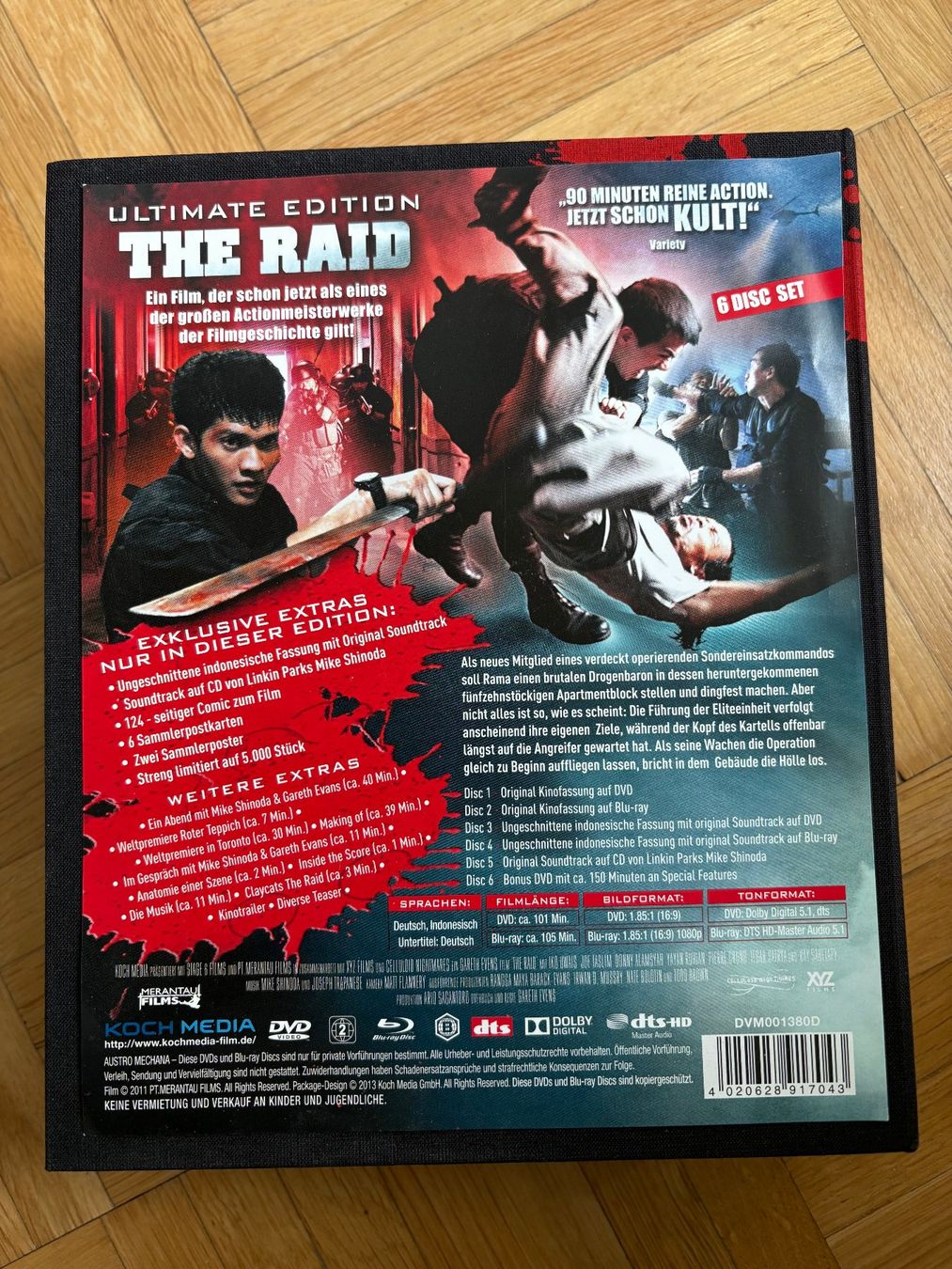 Tutti i DVDs: The Raid - Ultimate Edition - Blu-ray + DVD – Usato da Zürich venduto da Malcom 6