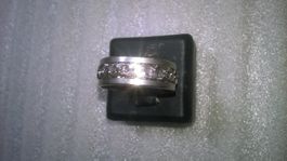 RING EDELSTHAL,,,SILBER FARBE,,,GLANZIG