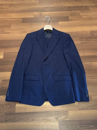 Conbipel Anzug marineblau kariert, Gr. 46