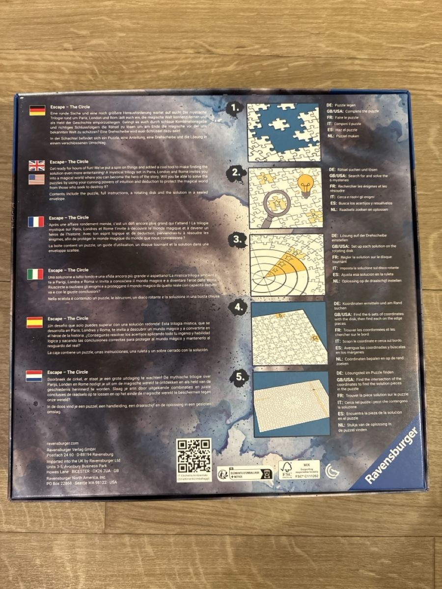 Ravensburger Puzzle: Ravensburger Escape Puzzle The Cricle – Nuovo (secondo la descrizione) da Wil SG venduto da Deborah1997 1
