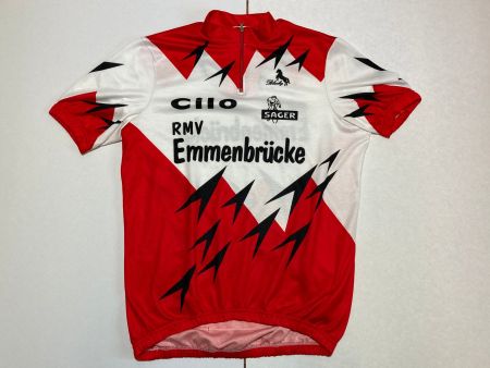 Vintage 80s Radtrikot Blacky Cilo Emmenbrücke Gr.XL