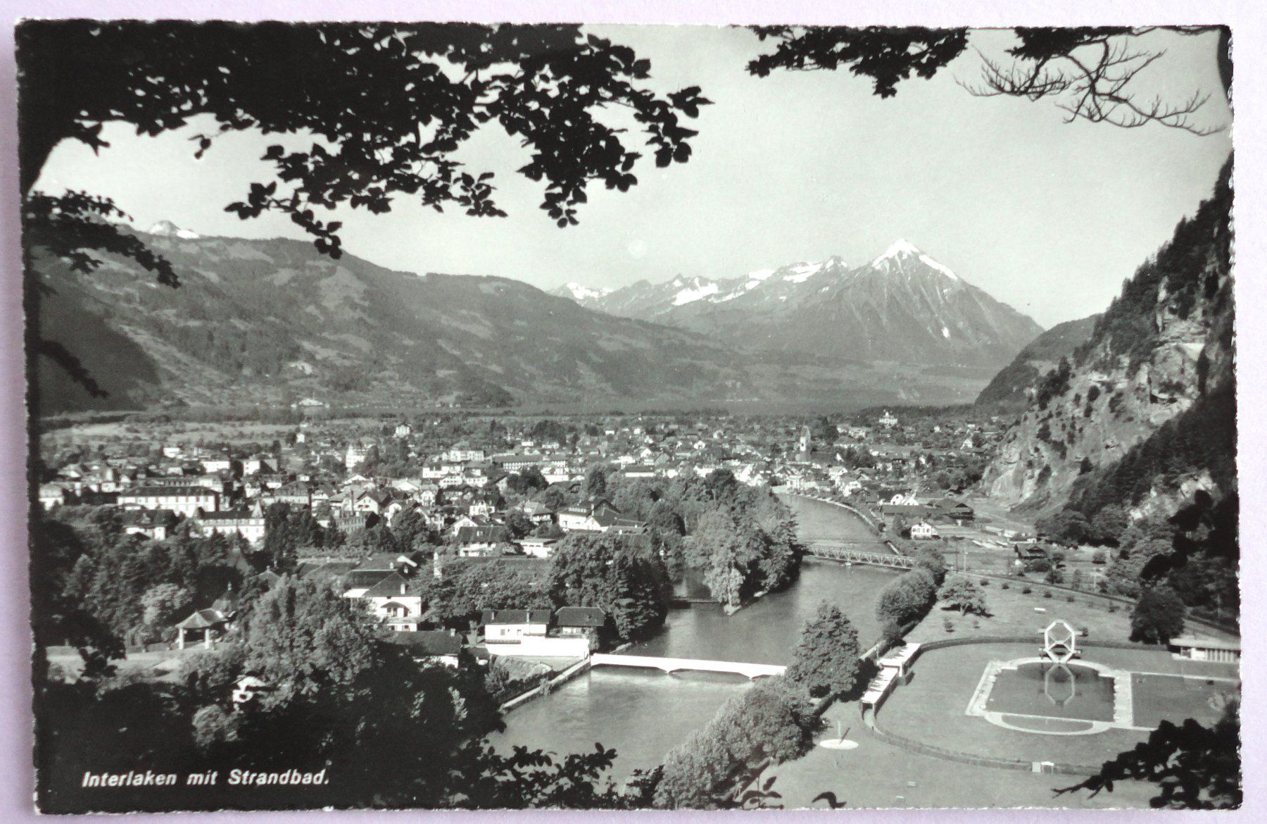 Cartoline postali: Interlaken mit Strandbad – Usato da Fétigny venduto da Billy2miny