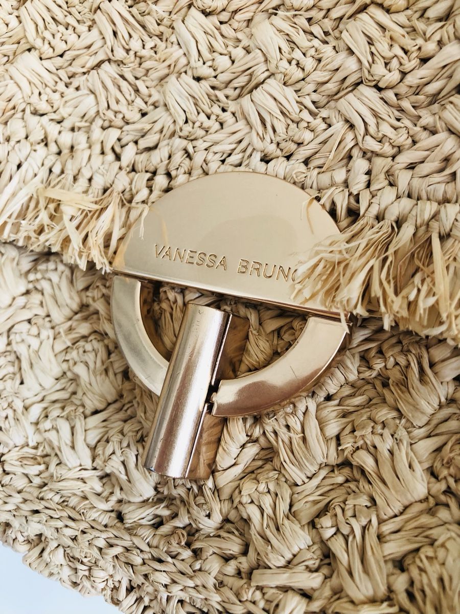 Vanessa Bruno Borse da donna: Vanessa Bruno Raffia Moon Bag Medium  – Nuovo (secondo la descrizione) da Stäfa venduto da loveforeverlove 3