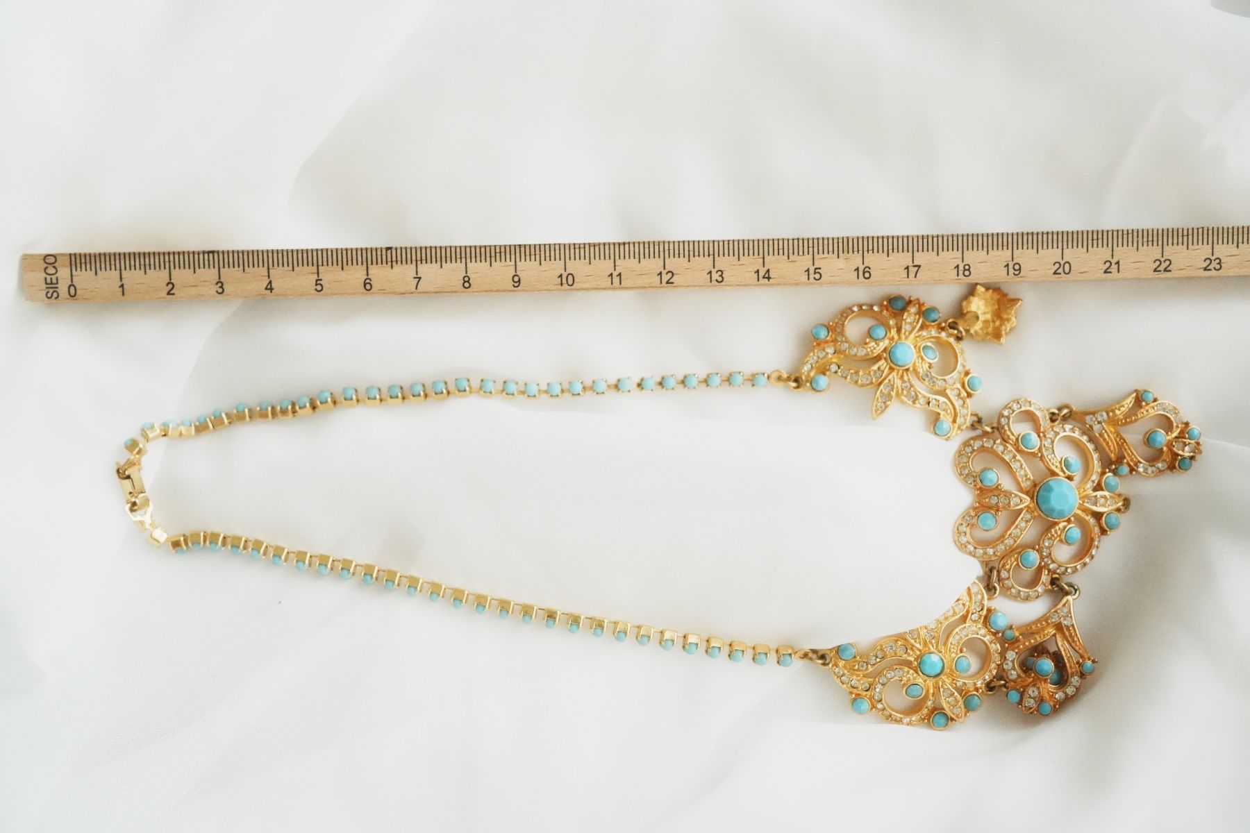 Autres bijoux: Statement Collier Vintage Türkis Strass – D'occasion à Volketswil par HeredisAntiques 6
