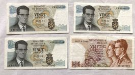 Belgien - Banknoten - Belgische Francs