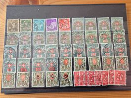 CH-Briefmarken auf Karte K4 Zustand gemäss Bilder