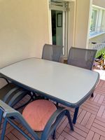 Balkontisch - Gartenmöbel - Tisch und 4 Stühle