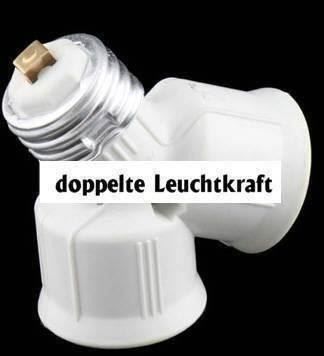 Unità & Adattatore: E27 zu 2xE27 Adapter – Nuovo e nell'imballaggio originale da Diepoldsau venduto da preisparadies-ch 1
