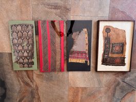 vier wertvolle koptische Textilien ca. 800 - 1100 v. Chr.