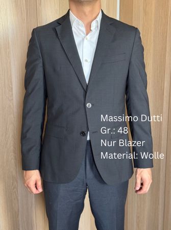 Massimo Dutti Blazer Size 48 Wool