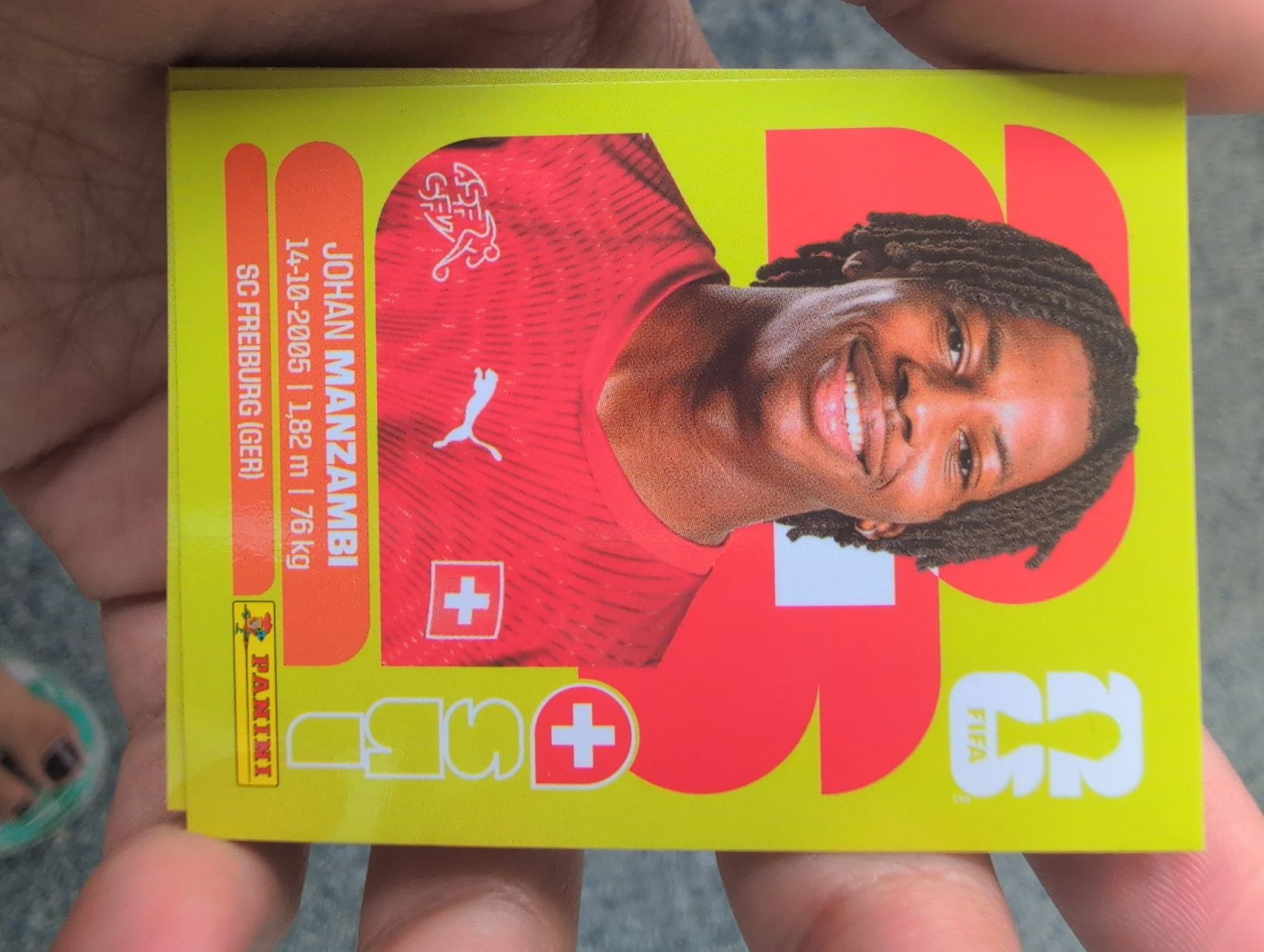 Panini Cartes à collectionner: Johan Manzambi SUI 15 – Neuf avec emballage d'origine à Lausanne par KarolyneBaiao