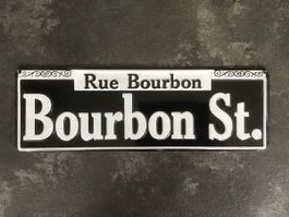 Bourbon Street Souvenir Blechschild (38 x 12.7 cm)