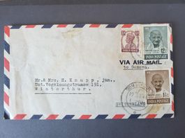 1948, Brief von Bombay nach Winterthur 