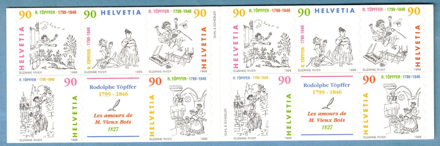 Tutti i francobolli: 1999  Marken-Heft  Comics  postfrisch – Nuovo (secondo la descrizione) da Mellingen venduto da Ginger