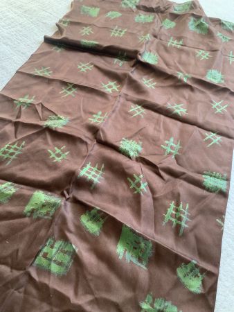 Foulard braun Seide 60 x 128 cm  gute Zustand
