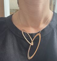 Paola Krauze saturne rose gold plated necklace 