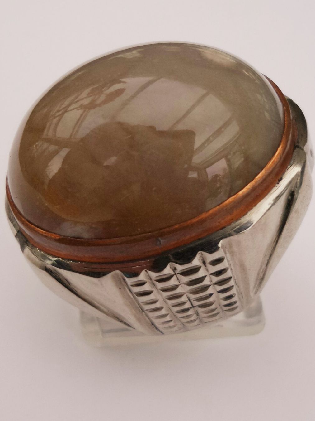 Anelli: Grosser Ring mit grauem Stein – Nuovo (secondo la descrizione) da Zürich venduto da Bieter04 9