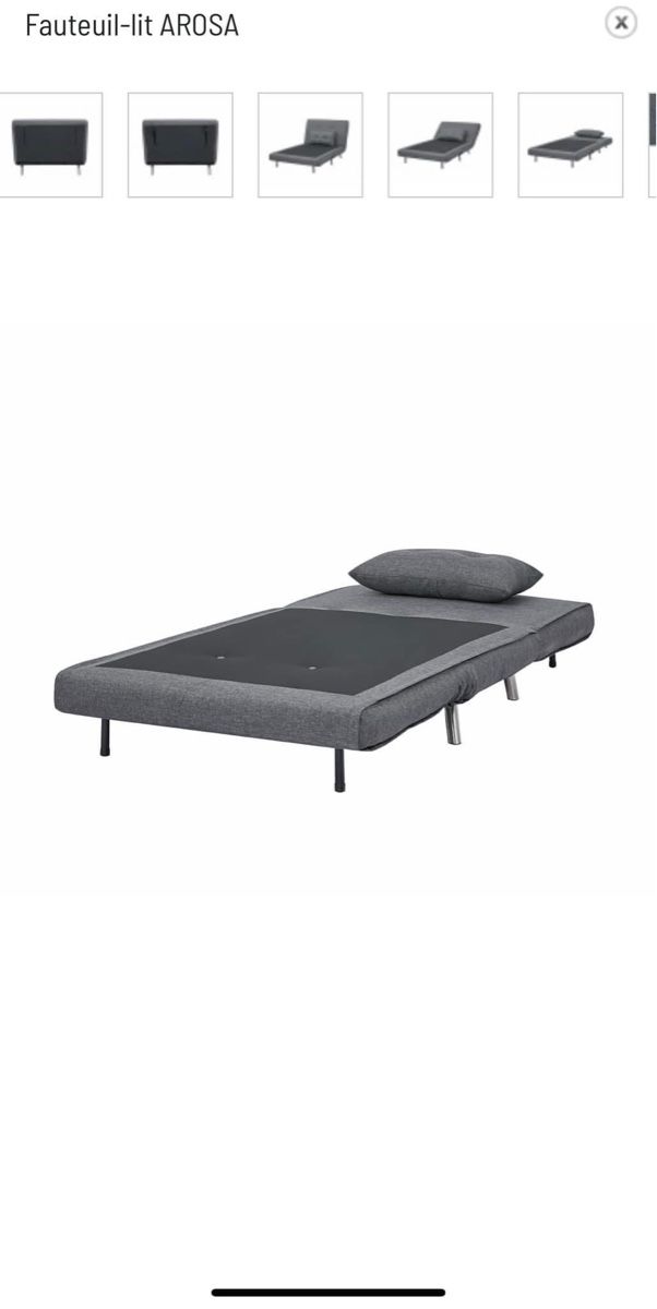 Poltrone: Fauteuil-lit anthracite – Nuovo (secondo la descrizione) da Delémont venduto da lea_mm89 2
