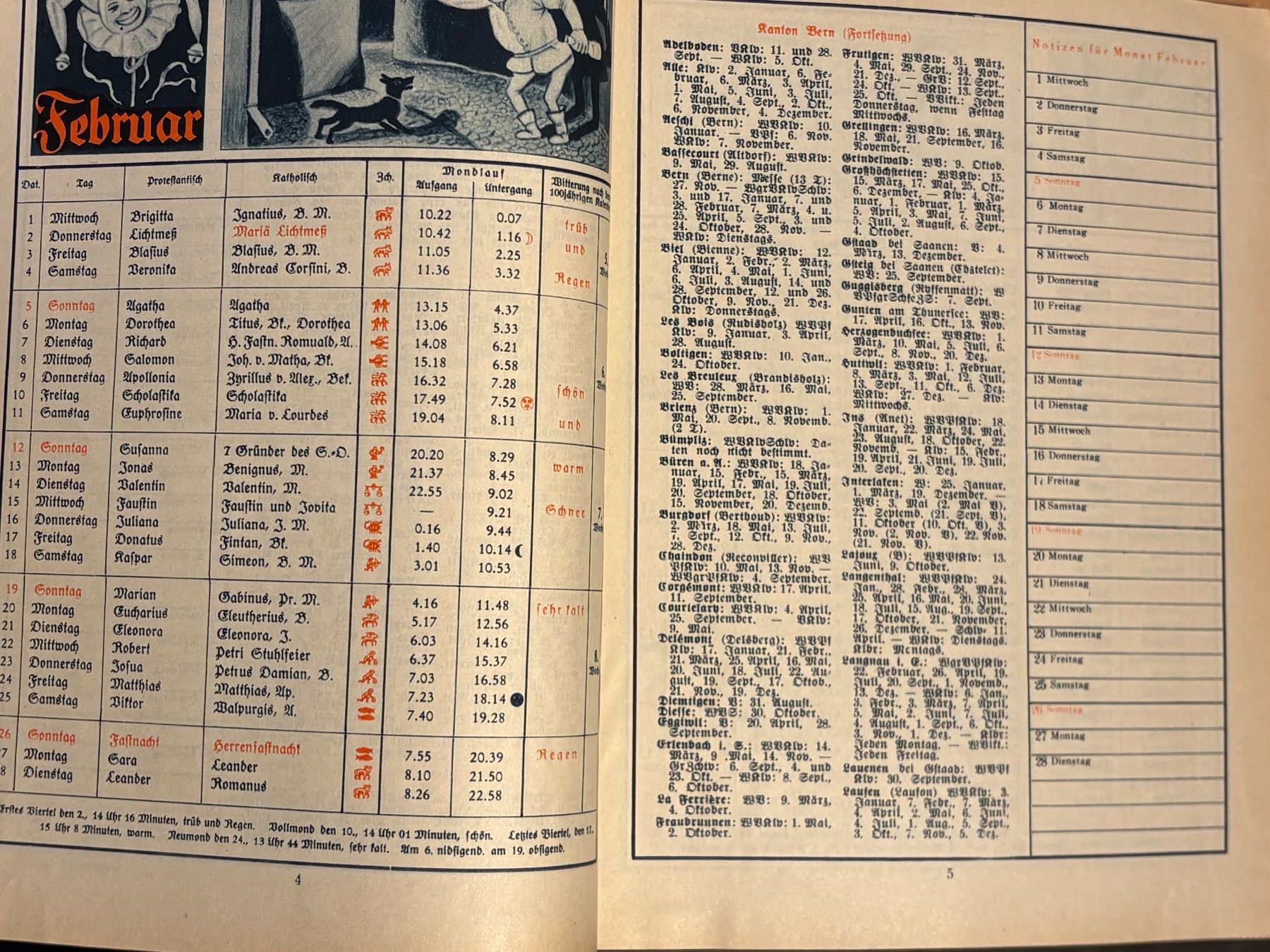 Calendari: Eulenspiegel Kalender 1933 – Usato da Wil SG venduto da rolandsflohland 4