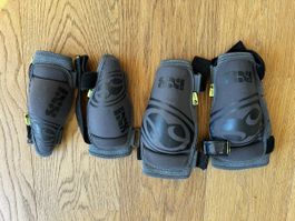 iXS Protektoren Set Kinder Knie und Ellbogen grau KM