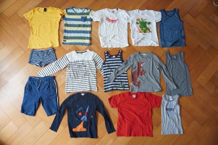 Grosses Kleiderpaket 14 Stk. Jungen Sommer/Herbst Grösse 128