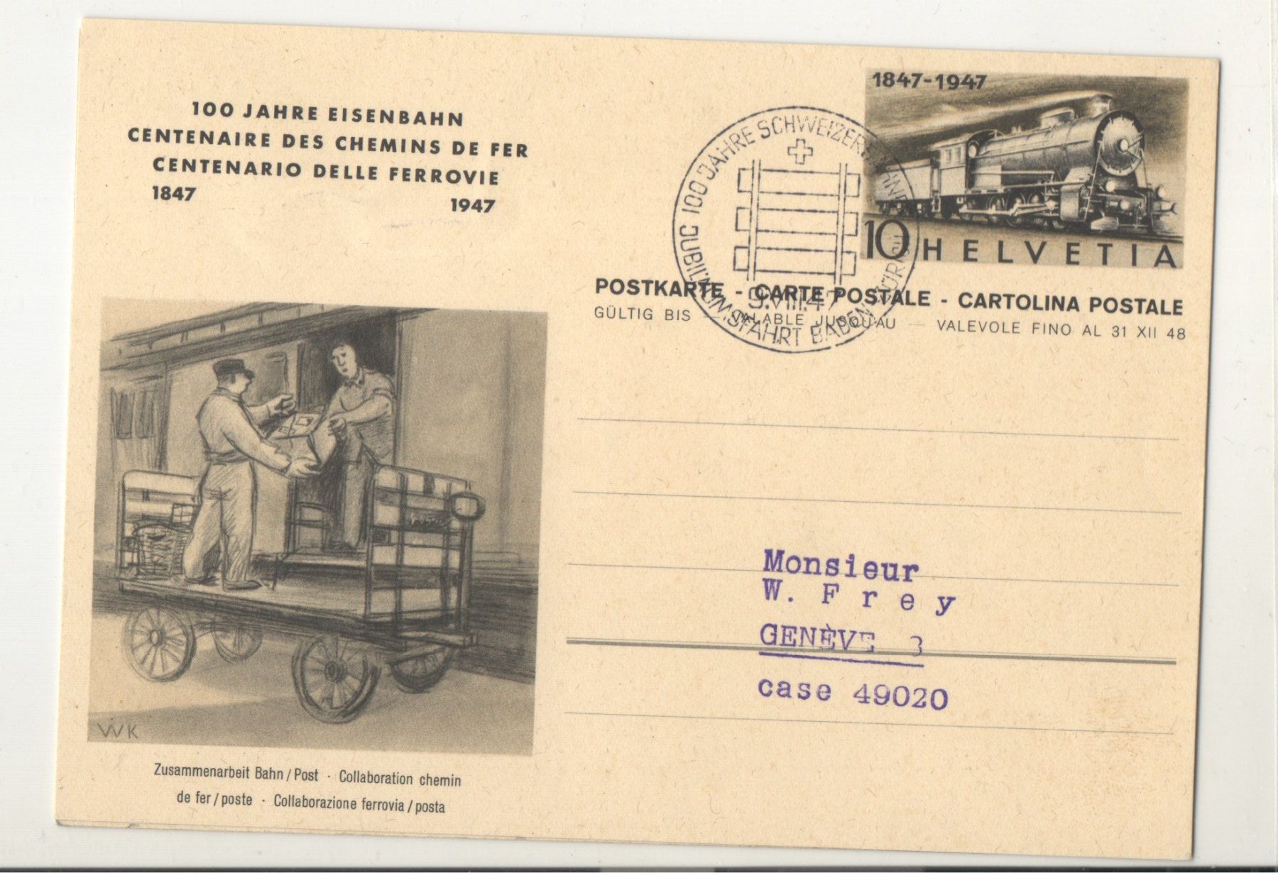 Alle Briefmarken: FDC – Gebraucht aus Echichens von Topfila 1