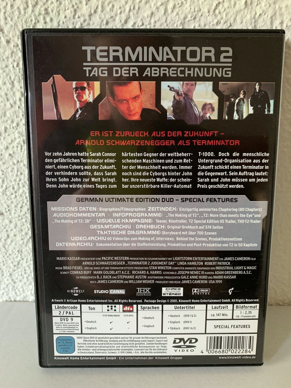 Alle DVDs: Terminator 2 - Tag der Abrechnung - DVD Ultimate Edition – Gebraucht aus Möriken AG von  1