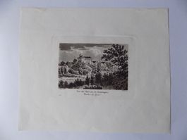 Chateau Gruningen Aquatinta