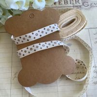 Band Ruban Grosgrain braun beige 4,5 M