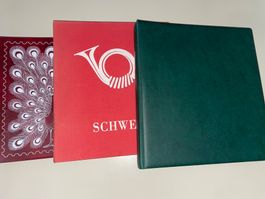 Zwei Vordruckalben und ein Einsteckseiten-Album