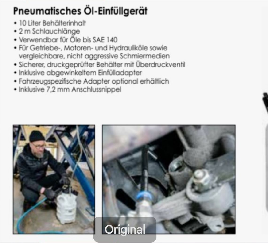 Tous les outils: Pneumatisches Öl-Einfüllgerät Vigor 10L  – Neuf (Voir description) à Wattwil par nuz_v66l 1