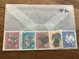 Briefmarken Pro Juventute  1965