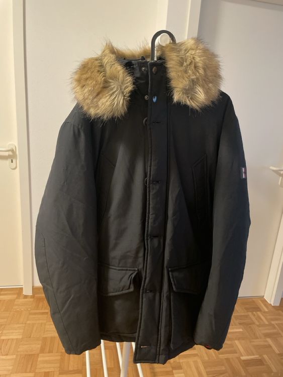 Doudoune Cars Jeans Pour Garçon Taille 16 Ans - Bleu Marine, Blanc Et Jaune - État Impeccable