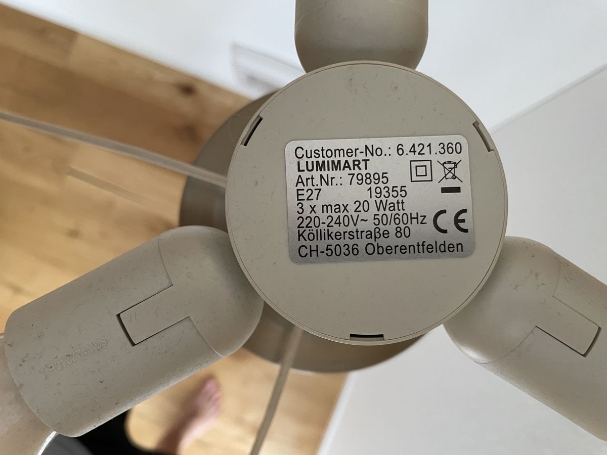 Lampen: Stehlampe inkl. dimmbarem Leuchtmittel – Gebraucht aus Wagen von Ebi11 3