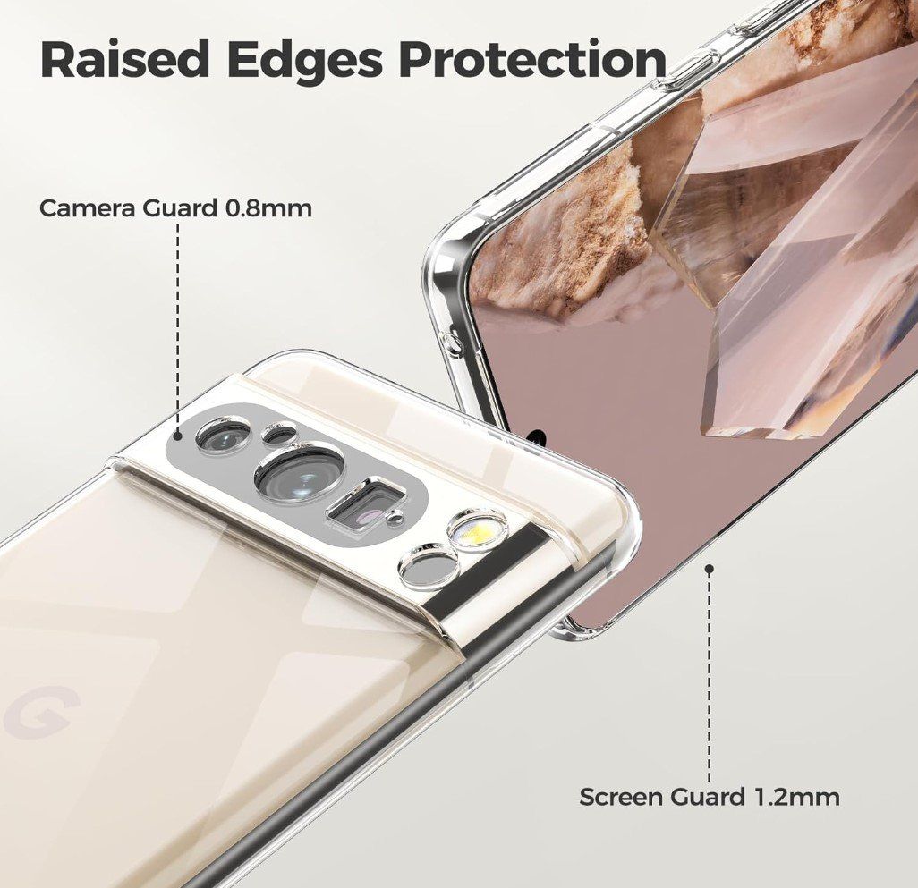 Cover & Protezioni schermo: Google Pixel 8 Pro Hülle Case transparent TPU dünn weich – Nuovo e nell'imballaggio originale da Rorschacherberg venduto da elektrofreak 3