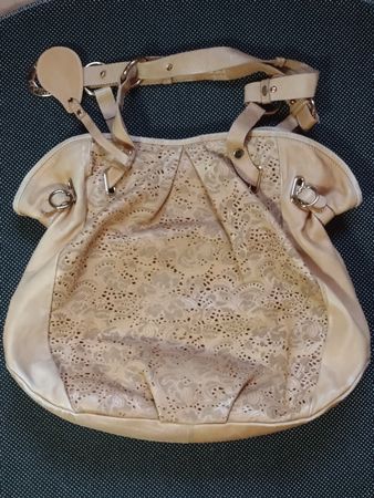 Sac Marco Buggiani en cuir beige - chic & pratique