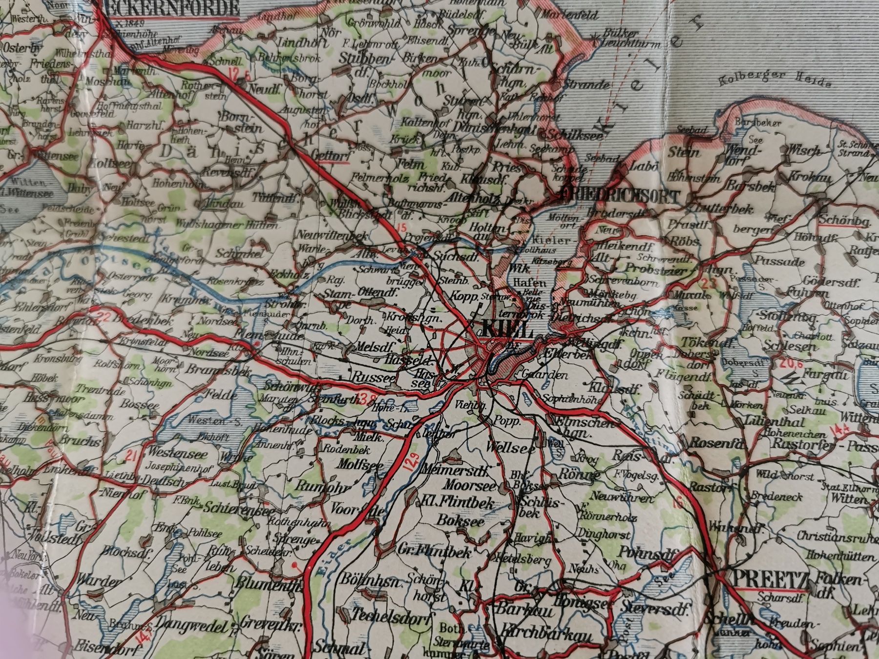 Cartine & Atlanti: Continental Strassenkarte 4 Kiel – Usato da Richterswil venduto da Milan777 6