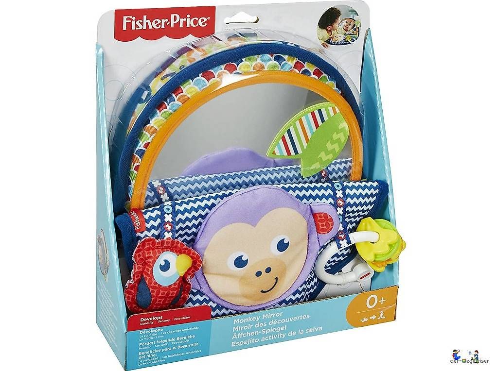 Fisher-Price Giocattoli: Fisher-Price Äffchen-Spiegel – Nuovo e nell'imballaggio originale da Birsfelden venduto da der-Wegweiser
