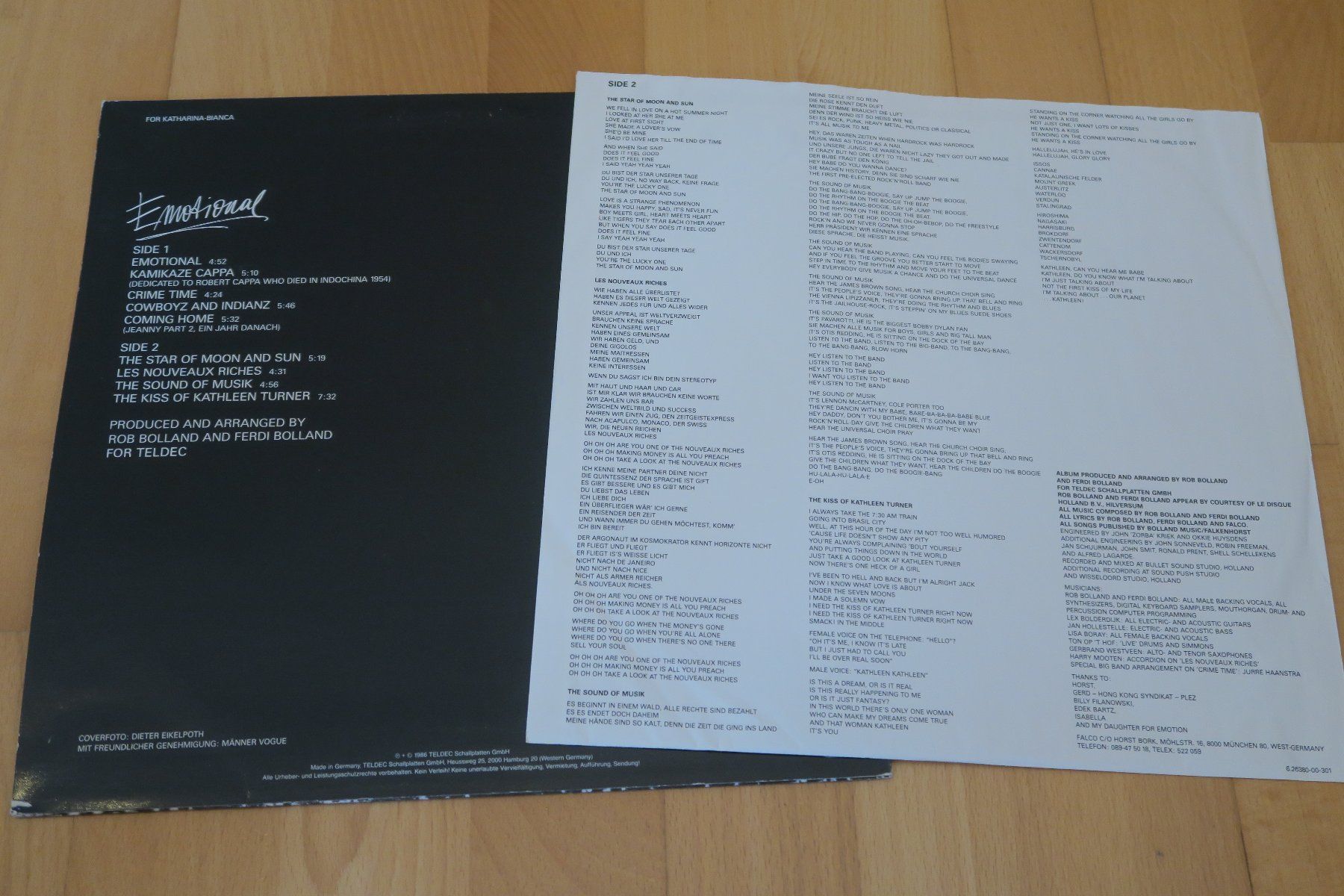 Dischi in vinile: Falco – Emotional – Usato da Thun venduto da Karibu70 2