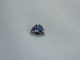 Charm "blaue Feder" zu Pandora Silber 925